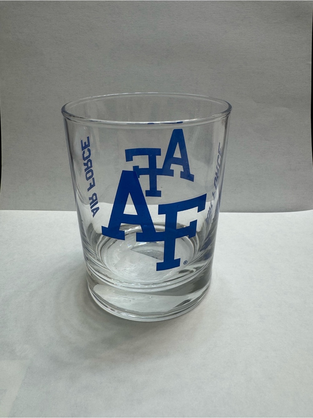 Air Force Acrylic Logo Rocks Glass - Blue